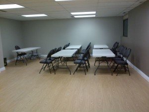 First aid training class room